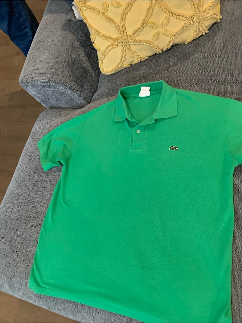 Lacoste Men's Bright Green Polo with Crocodile Logo